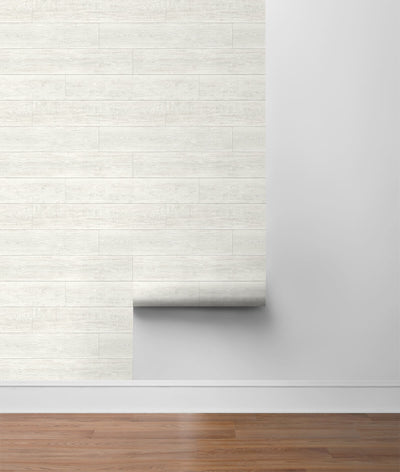 product image for Rustic Shiplap Peel-and-Stick Wallpaper in Porcelain from the Luxe Haven Collection by Lillian August 68