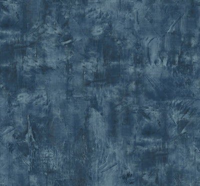 product image of sample rustic stucco faux wallpaper in denim blue from the living with art collection by seabrook wallcoverings 1 586