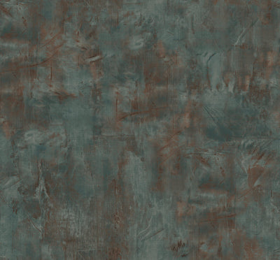 product image for rustic stucco faux wallpaper in rust and forest green from the living with art collection by seabrook wallcoverings 1 10