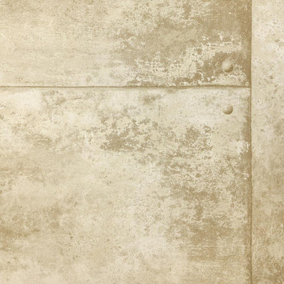product image of Rusty Panel Wallpaper in Soft Gold from the Precious Elements Collection by Burke Decor 598