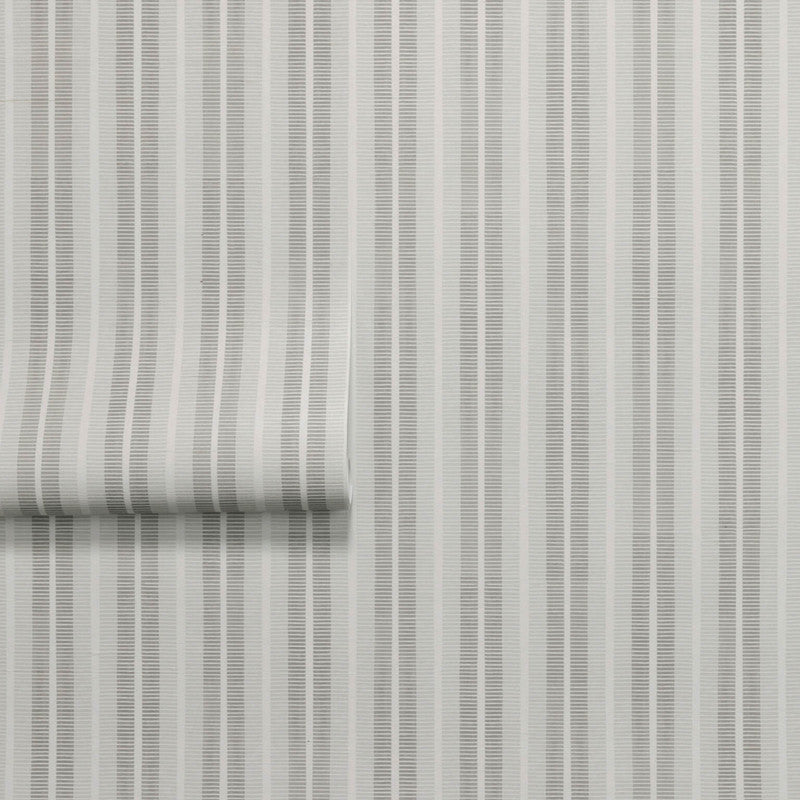media image for Ribbon Stripe Silk Wallpaper in Alabaster 248