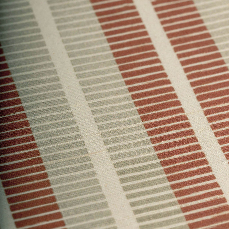 media image for Ribbon Stripe Silk Wallpaper in Persimmon 294