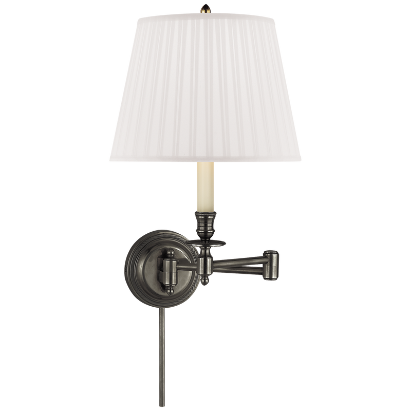 media image for Candlestick Swing Arm with Silk Shade by Studio VC 271