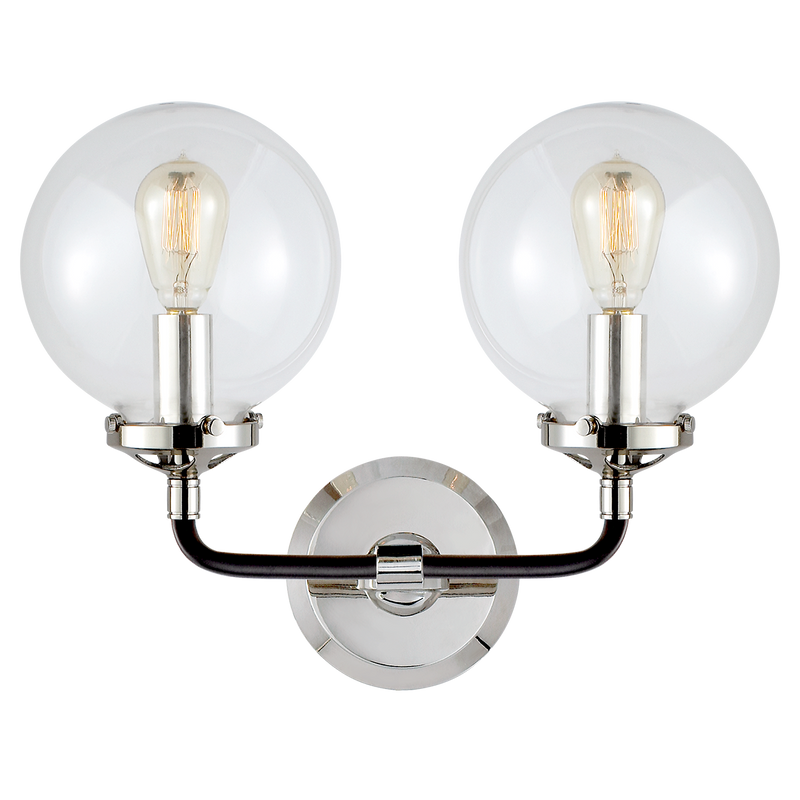 media image for Bistro Double Light Curved Sconce by Ian K. Fowler 245