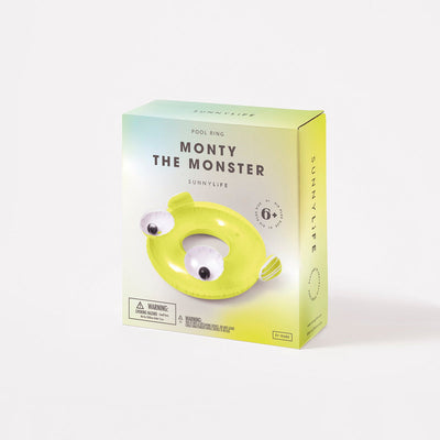 product image for luxe pool ring monty the monster by sunnylife s2lpolgb 2 43
