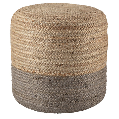 product image of Oliana Ombre Pouf in Taupe & Beige by Jaipur Living 521
