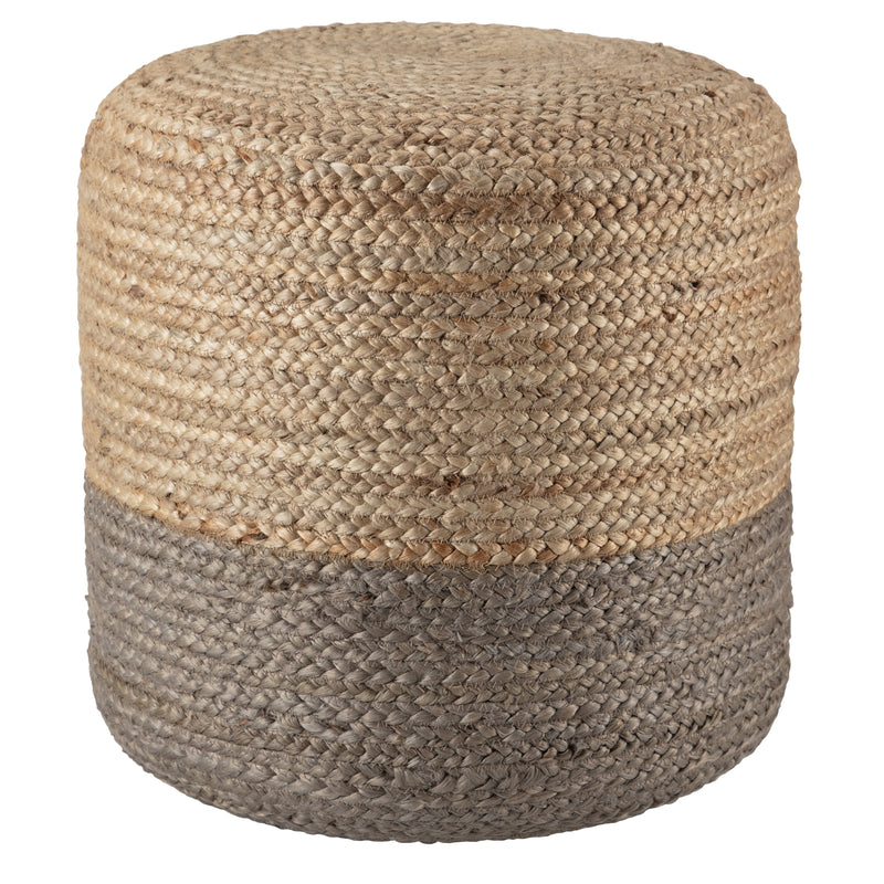 media image for Oliana Ombre Pouf in Taupe & Beige by Jaipur Living 274