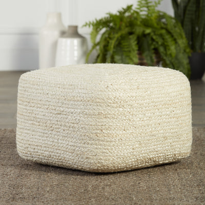 product image for sangam solid pouf in ivory by jaipur living 2 30