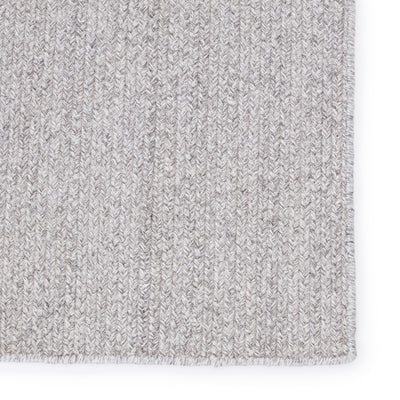 product image for Maracay Indoor/Outdoor Solid Light Grey & White Rug by Jaipur Living 34