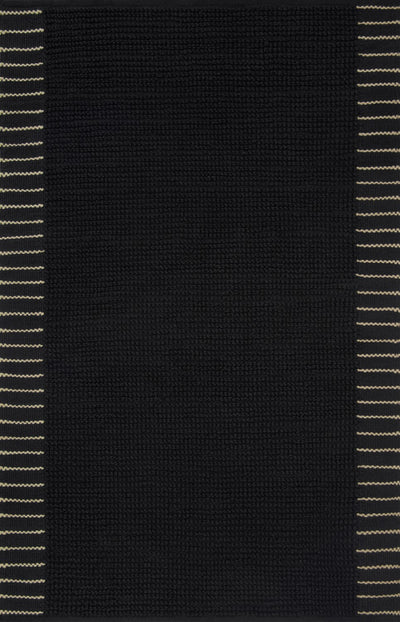 product image of Sadie Hand Woven Black Rug 1 530