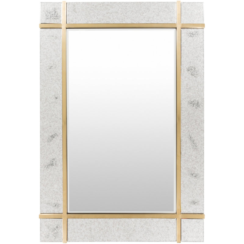 media image for Sadler SAE-002 Rectangular Mirror in Gold by Surya 238