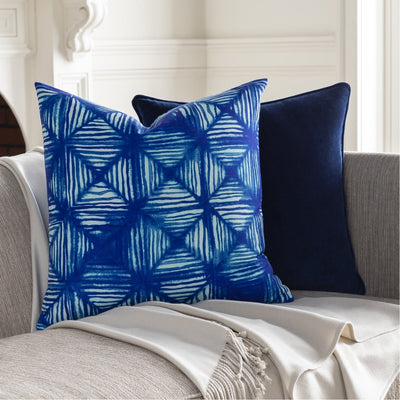 product image for Safflower SAFF-7193 Velvet Pillow in Navy by Surya 4
