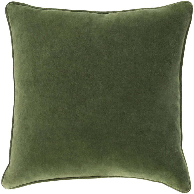media image for Safflower SAFF-7194 Velvet Pillow in Grass Green by Surya 240