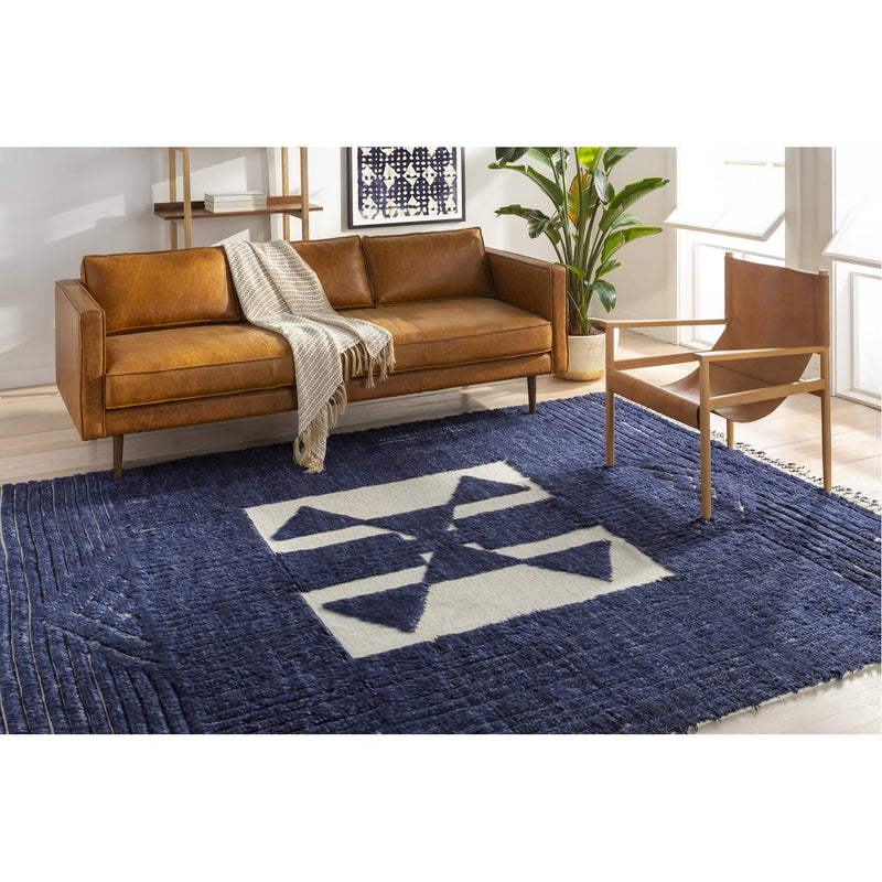 media image for Sahara SAH-2303 Hand Knotted Rug in Navy & Cream by Surya 287