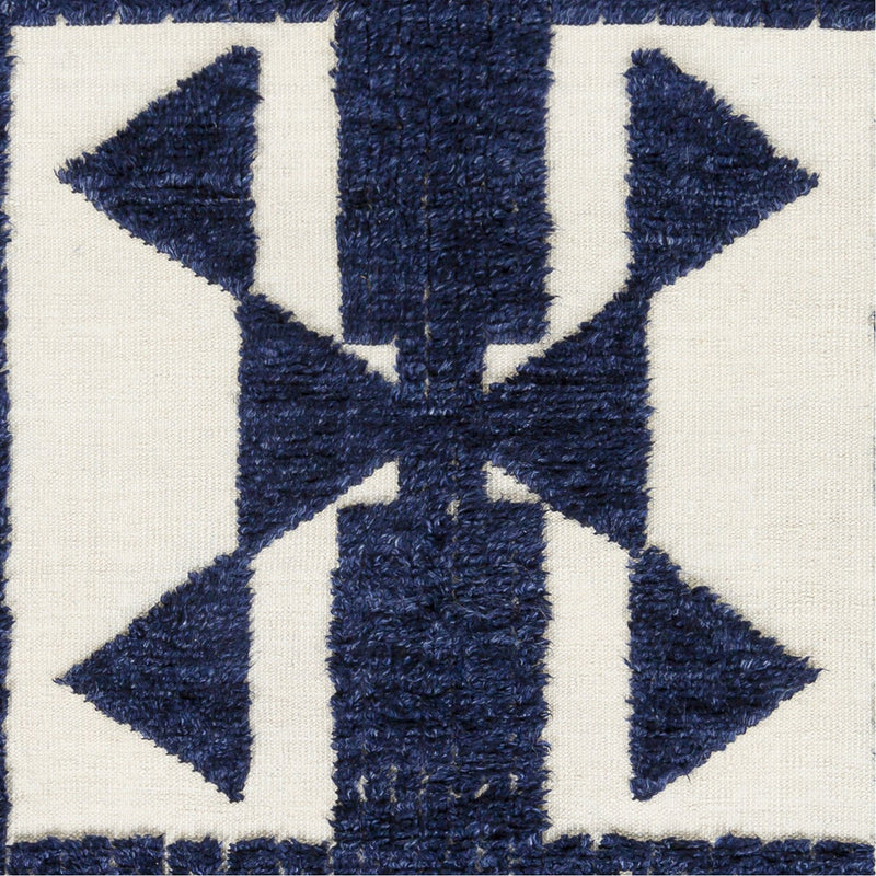 media image for Sahara SAH-2303 Hand Knotted Rug in Navy & Cream by Surya 250