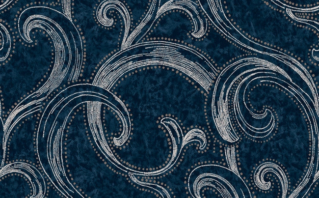 media image for sample of abstract swirl wallpaper in blue seabrook designs 1 228