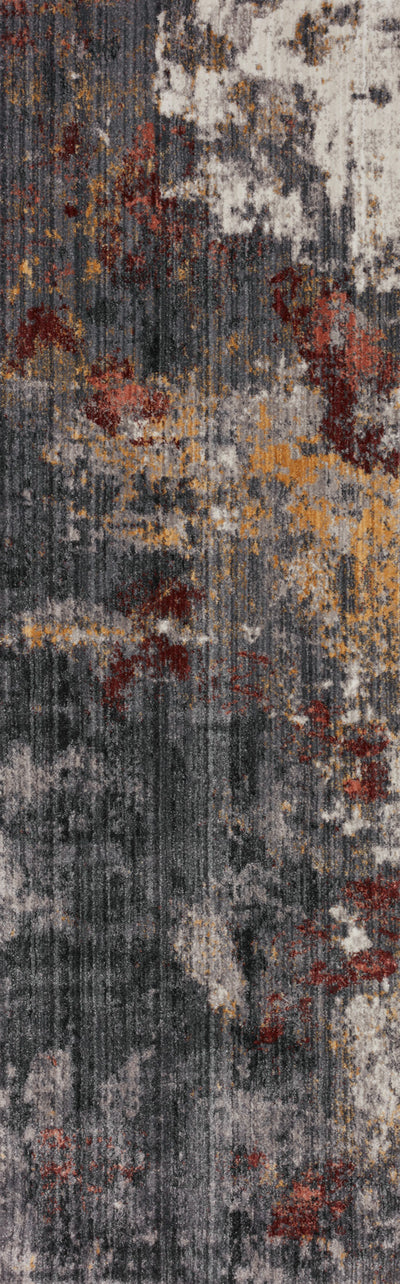 product image for Samra Rug in Dk. Grey / Spice by Loloi II 52
