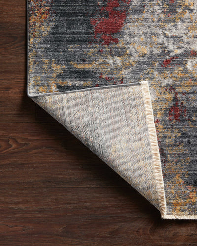 product image for Samra Rug in Dk. Grey / Spice by Loloi II 42