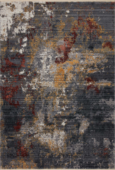 product image for Samra Rug in Dk. Grey / Spice by Loloi II 77