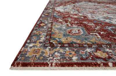 product image for Samra Rug in Brick / Grey by Loloi II 96