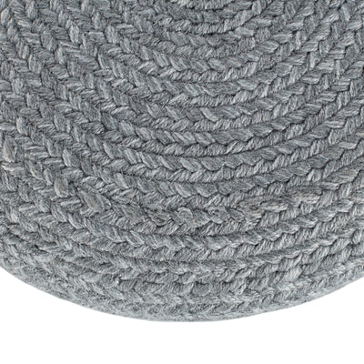 product image for Saba Solar Grayton Indoor/Outdoor Heather Blue Pouf 2 18