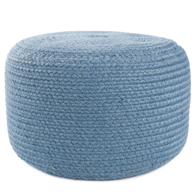product image for Saba Solar Santa Rosa Indoor/Outdoor Blue Pouf 1 70
