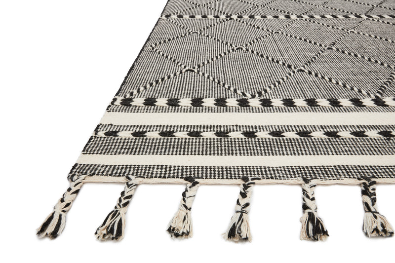 media image for Sawyer Rug in Black by Loloi II 232