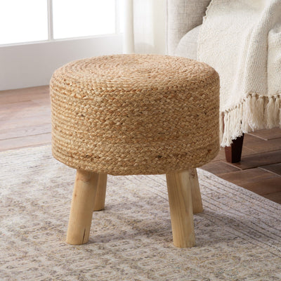 product image of thora brown jute stool by jaipur living pof100555 1 598
