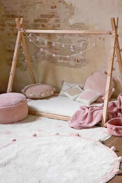 product image for bubbly floor cushion in vintage nude 6 28