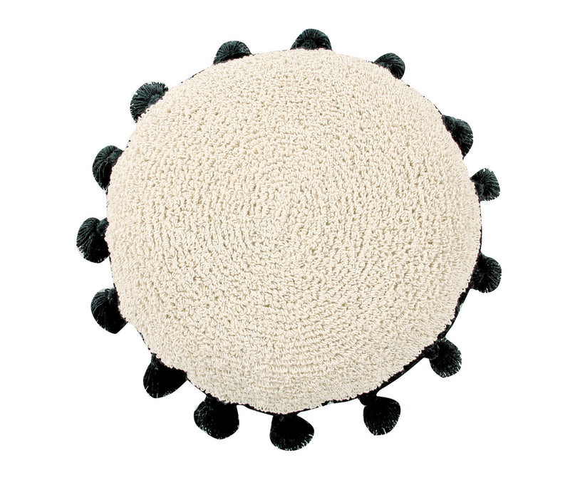 media image for circle cushion in black design by lorena canals 1 283
