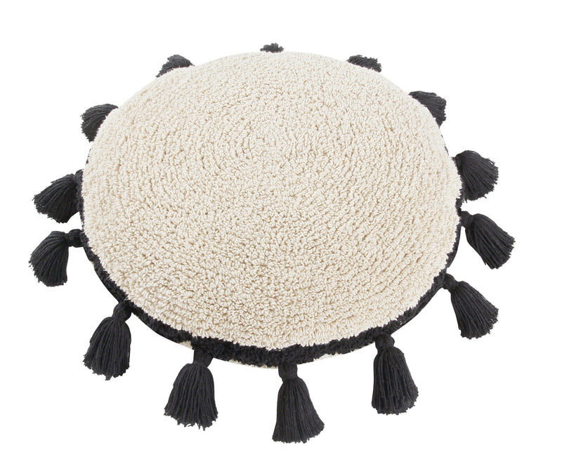 media image for circle cushion in black design by lorena canals 2 241