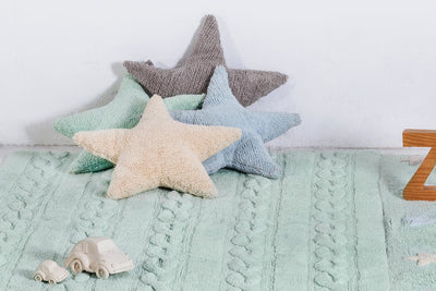product image for star cushion in light grey design by lorena canals 4 67