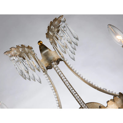 product image for lemuria 2 light silver gold empire wall sconce by lucas mckearn sc1035 2 2 67