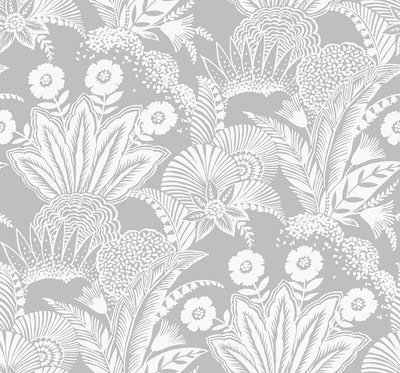 product image for Suvi Palm Grove Wallpaper in Bluish Gray 96