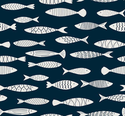 product image for Bay Fish Wallpaper in Deep Seas 80