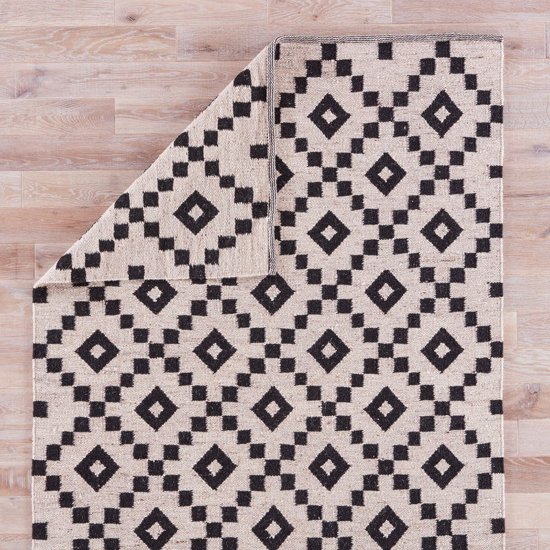 media image for croix geometric rug in turtledove jet black design by jaipur 3 276