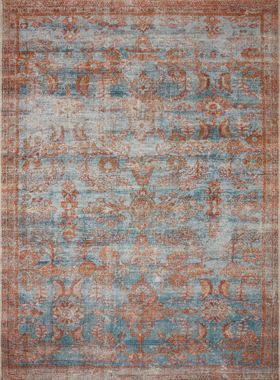 product image for Sebastian Rug in Ocean / Spice by Loloi 15