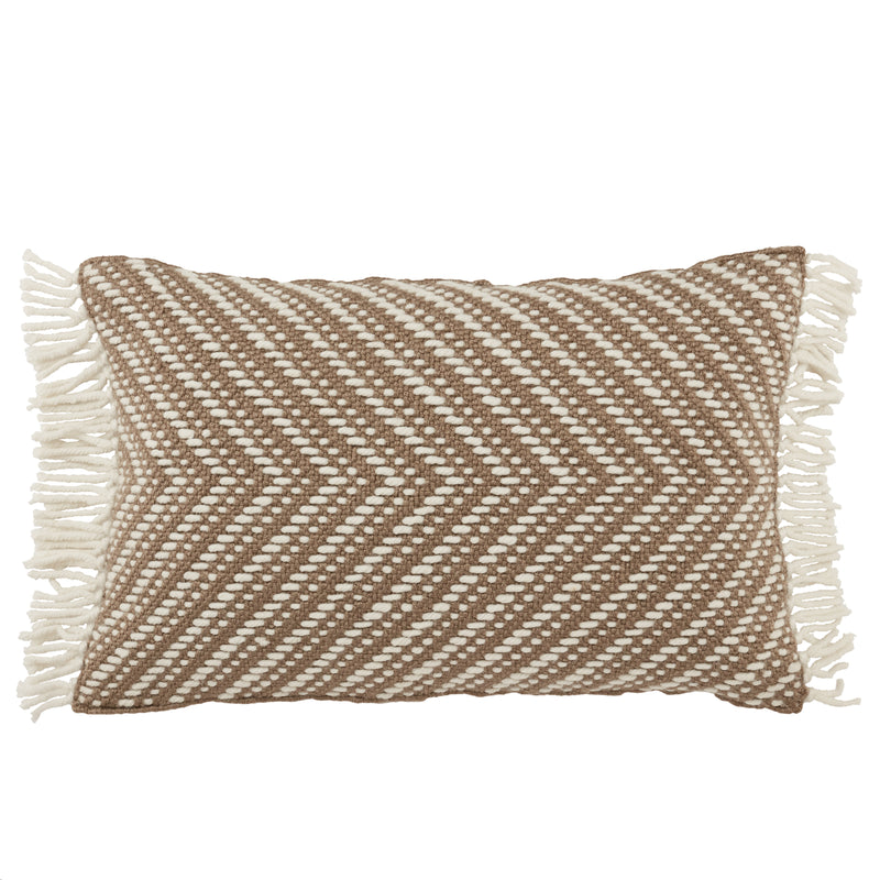 media image for Settia Odessa Indoor/Outdoor Taupe & Ivory Pillow 1 289