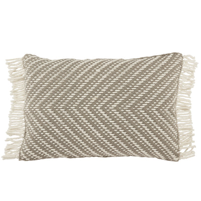 product image of Settia Odessa Indoor/Outdoor Gray & Ivory Pillow 1 526