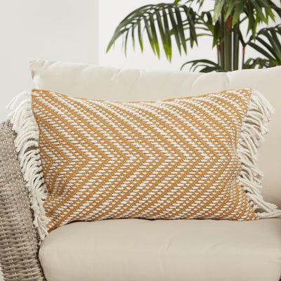 product image for Settia Odessa Indoor/Outdoor Gold & Ivory Pillow 4 38