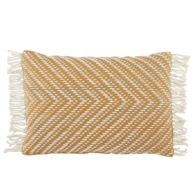 product image for Settia Odessa Indoor/Outdoor Gold & Ivory Pillow 1 14