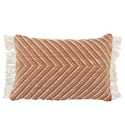 product image for Settia Odessa Indoor/Outdoor Terracotta & Ivory Pillow 1 25
