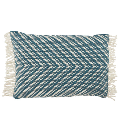 product image for Settia Odessa Indoor/Outdoor Blue & Ivory Pillow 1 19