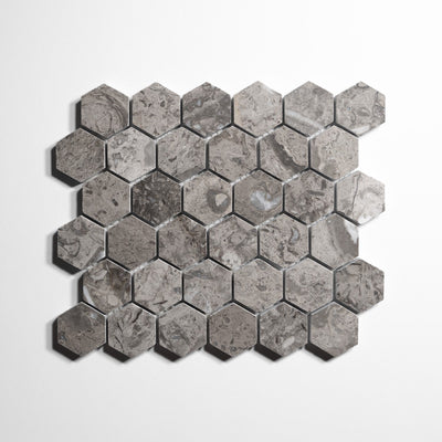 product image for Sage Gray 2" Hexagon Tile 77