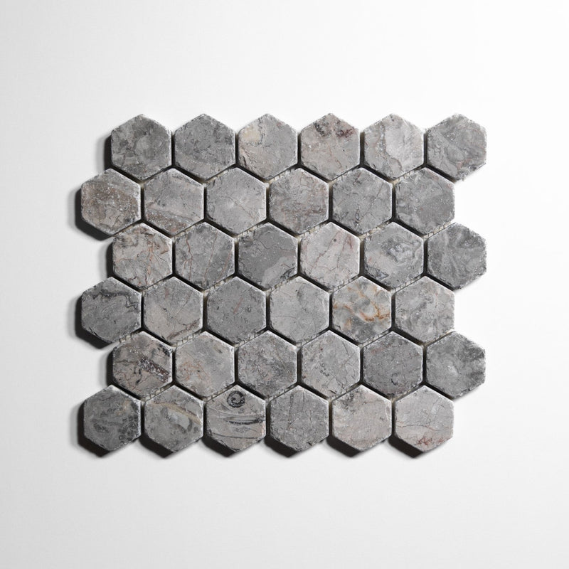 media image for Sage Gray 2" Hexagon Tile 269