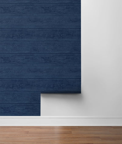 product image for stacks peel and stick wallpaper in denim blue by stacy garcia for nextwall 5 55