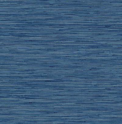 product image for Grasscloth Peel-and-Stick Wallpaper in Marine Blue by Stacy Garcia for NextWall 38