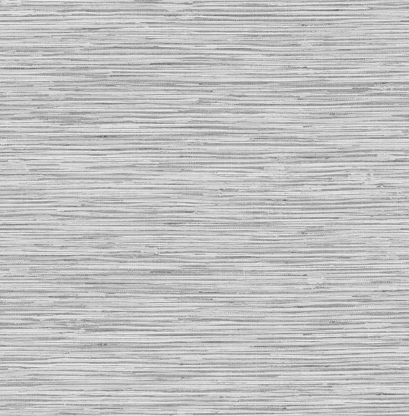 media image for grasscloth peel and stick wallpaper in moonstone grey by stacy garcia for nextwall 1 24