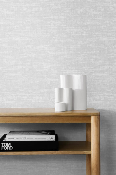 product image for Interference Peel-and-Stick Wallpaper in Pearl Grey by Stacy Garcia for NextWall 69