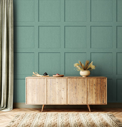 product image for Squared Away Peel-and-Stick Wallpaper in Sea Green by Stacy Garcia for NextWall 34
